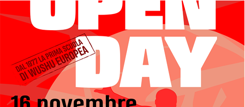 OPEN DAY 16 Novembre